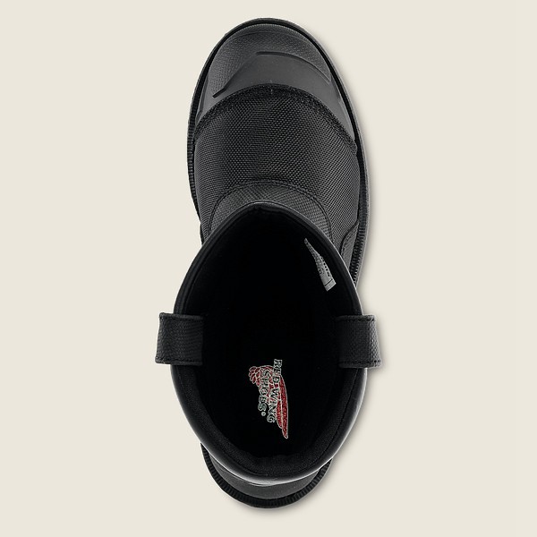 Red Wing Safety Boots Black - Red Wing Mens Maxbond - 11-inch Waterproof Toe Pull-on - OVEHF-7092